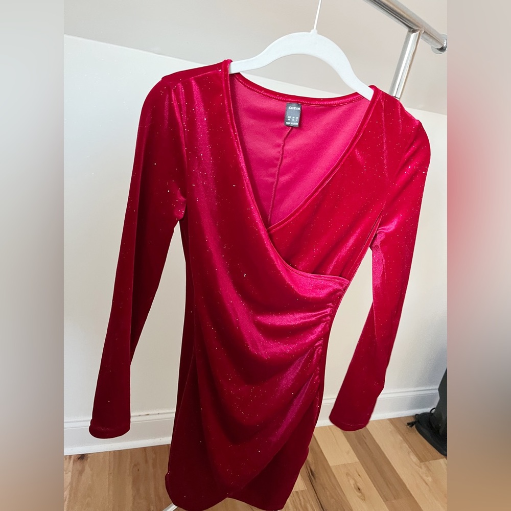 SHEIN red dress